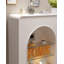 French-style glass fireplace cabinet-240038715