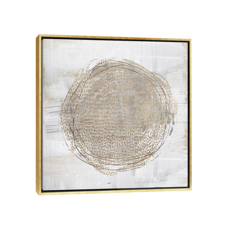«Deep Motion» par Nikki Chu - impression, Encadrement doré, H 18 po x l 18 po x 1,5 po, Pas de tapis