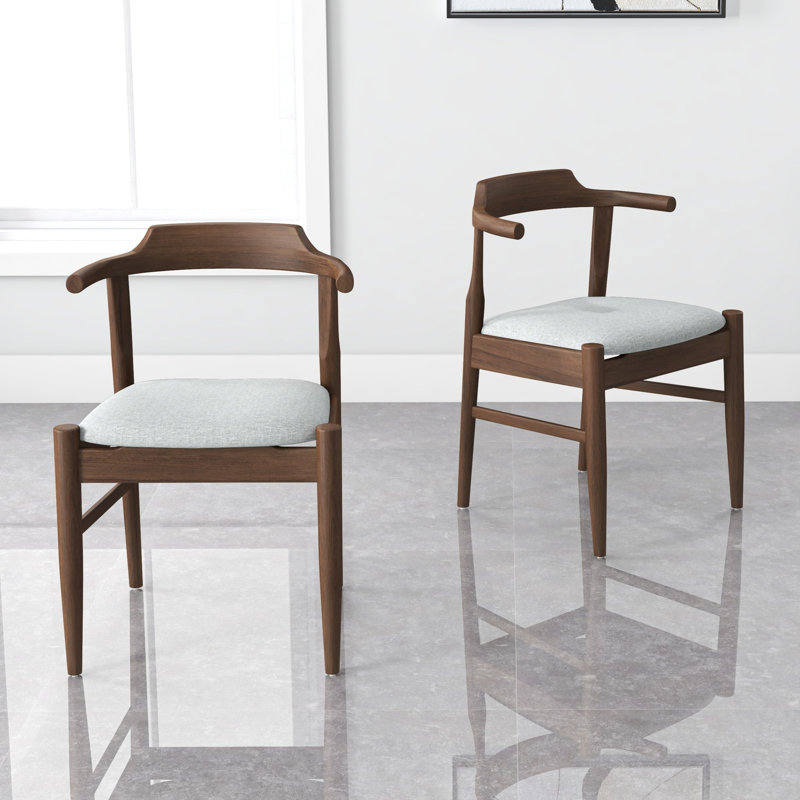 Fauteuil à oreilles Kamiran, Tissu gris
