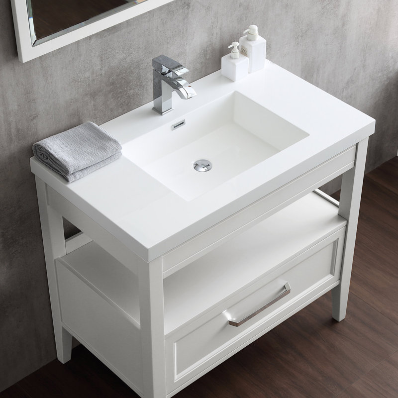 Dowell 37'' Rectangular Drop-In Vanity Tops with Overflow