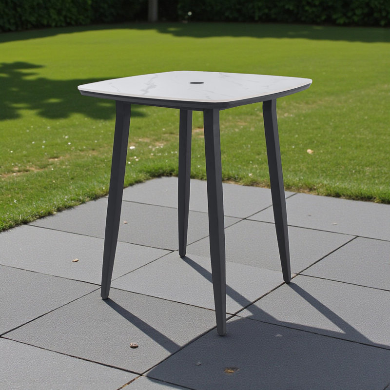 Table de bar carrée de luxe Everly