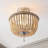Norcott Solid Wood Semi Flush Mount-465187589