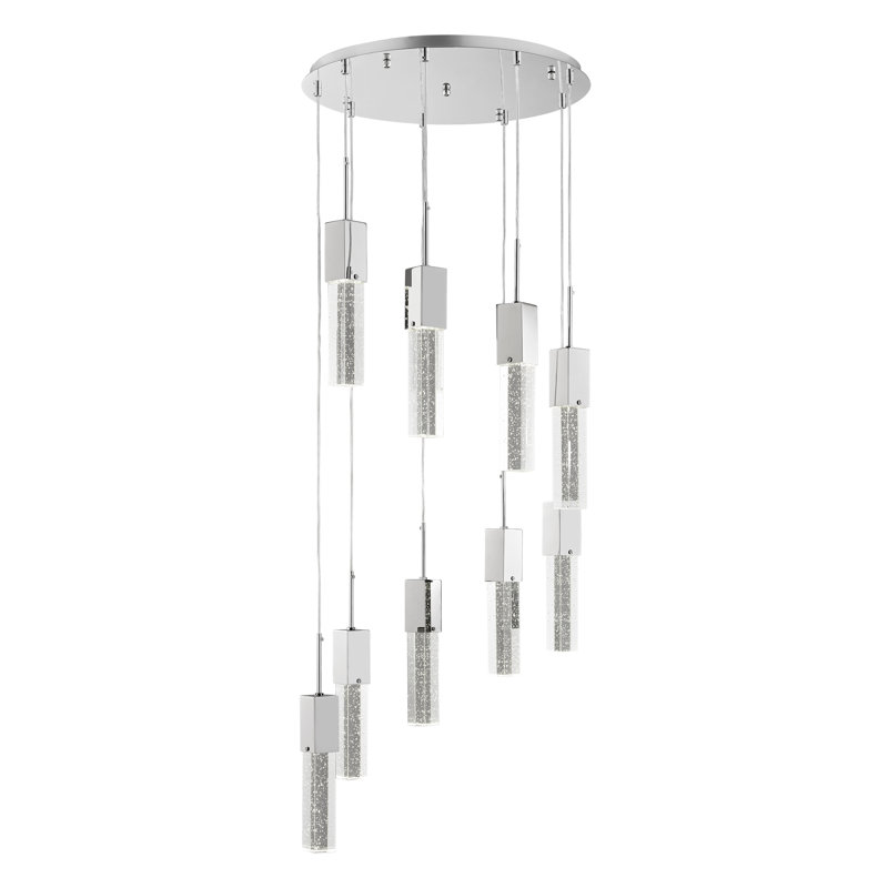 Luminaire suspendu cascade 9 lumières