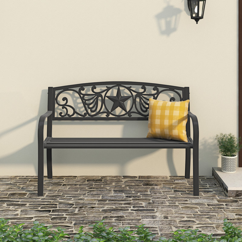 Banc de jardin en acier Chadley