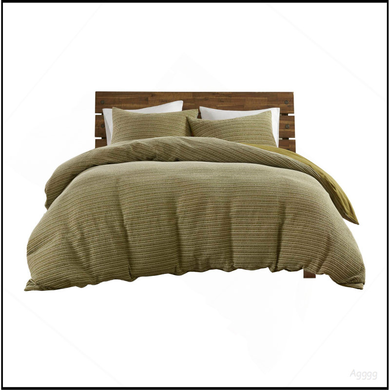 Ensemble de housse de couette 3 pièces, Vert