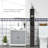HOMCOM 54" Tall Bathroom Storage Cabinet-317727707