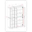 Vaisselier 48,5 po en bois massif et verre-441391793