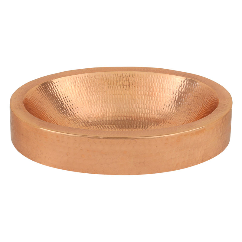 Premier Copper Products BSP5_VO17SKPC-P Bathroom Sink And Drain Package