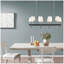 Lustre traditionnel 8 lumières avec abat-jour tambour