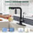 Single Handle Pull Down Sprayer Kitchen Faucet for Kitchen Sink with Water Filtered Function-102373929
