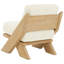 Chaise d'appoint rembourrée Hortense