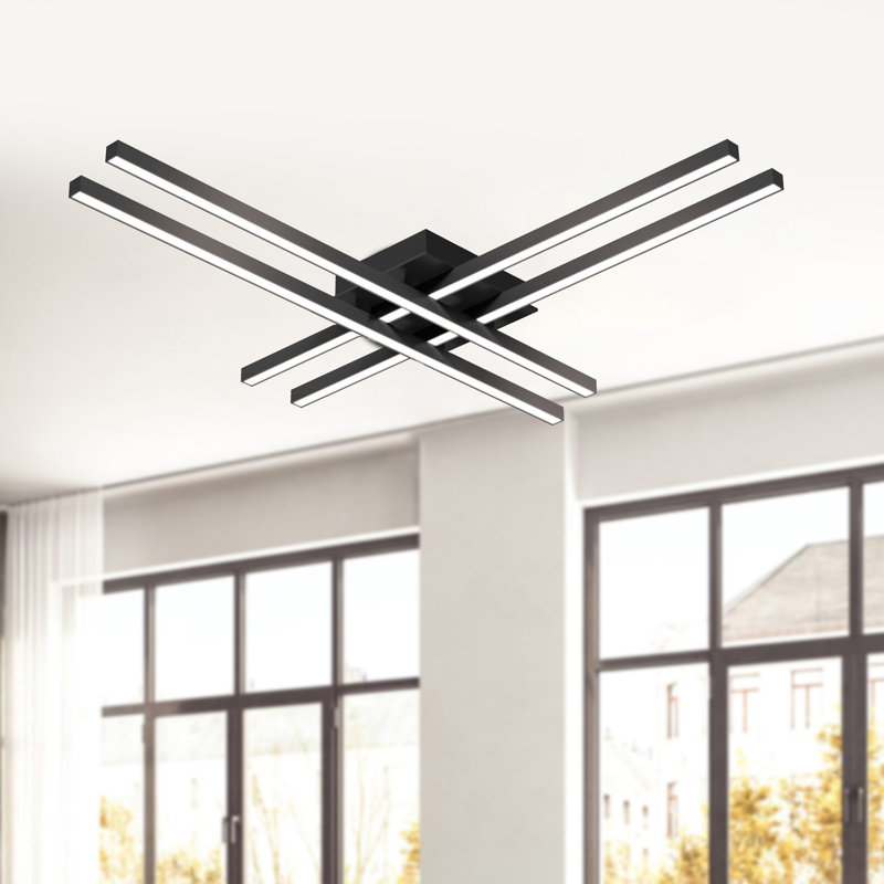 Vega 4 - Light LED Flush Mount, Brushed Nickel