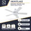Ventilateur de plafond 52 po avec lumières DEL Montlake-740115707