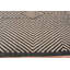 Grand tapis moderne à motif de chevrons crème / gris / noir One-of a Kind