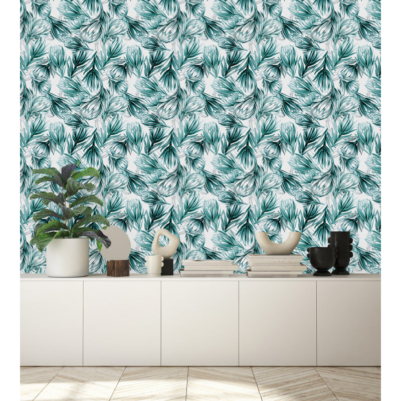 Carreau de papier peint pelez et collez 25 po Friedegund, L 2,09 pi x L 10,42 pi