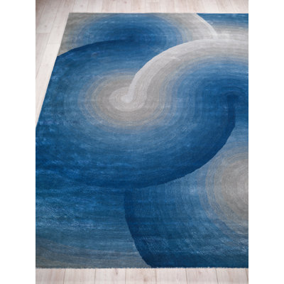 Mitomo Hand Tufted Abstract Area Rug