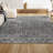 Kateshia Moroccan HYPE Boho Vintage Diamond Gray/Ivory Rug-1362604290