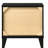 Black 2-Drawer Nightstand