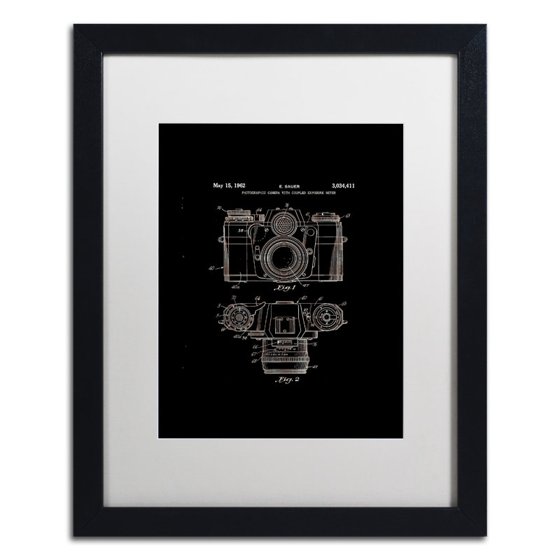 « graphic camera 1962 », impression sur toile encadrée, H 20 po x l 16 po x P 0,5 po