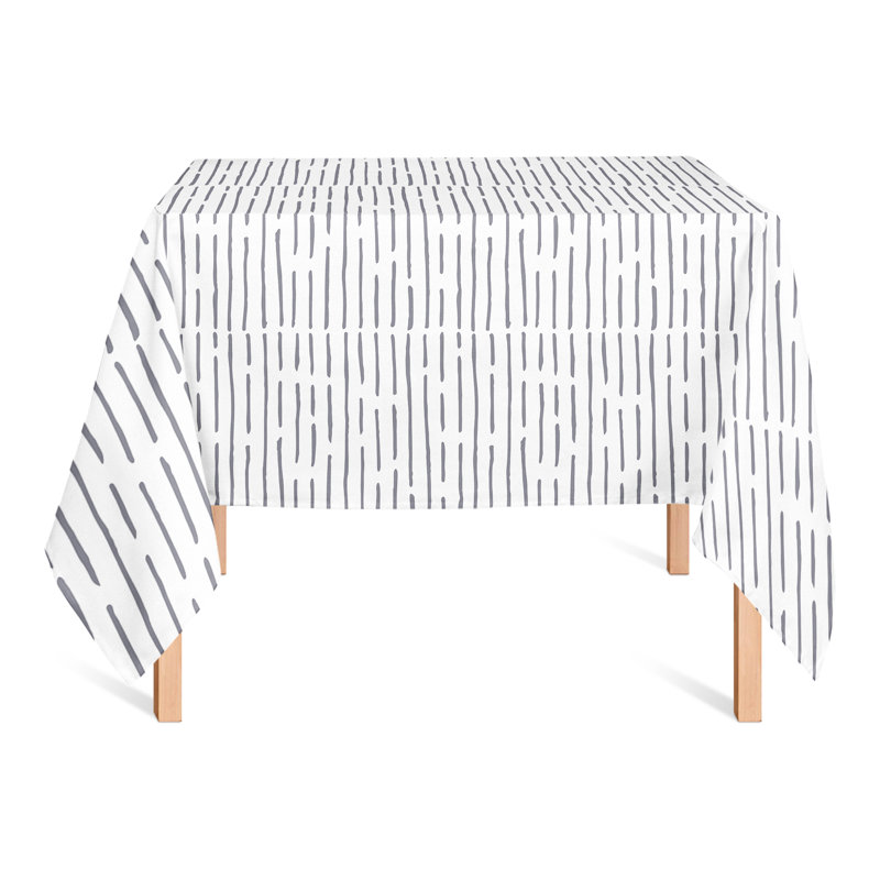 Abstract Square Tablecloth, Dark Gray