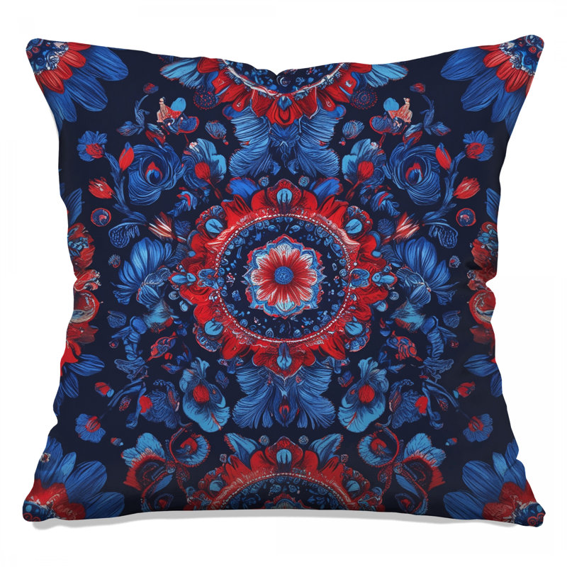 Coussins décoratifs complexes à double face Mandala, 26 x 26 inches
