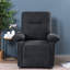 Fauteuils inclinables chauffants à massage, fauteuil moderne en chenille avec rangement pour la maison