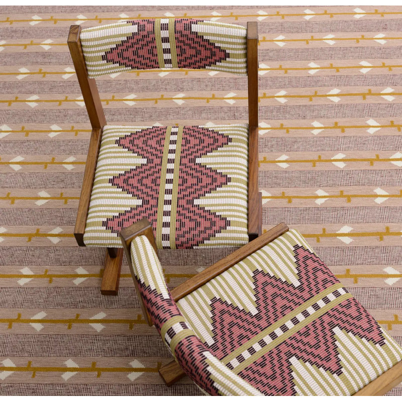 Schumacher X A Rum Fellowmixco Hand Woven Brocade, Pink