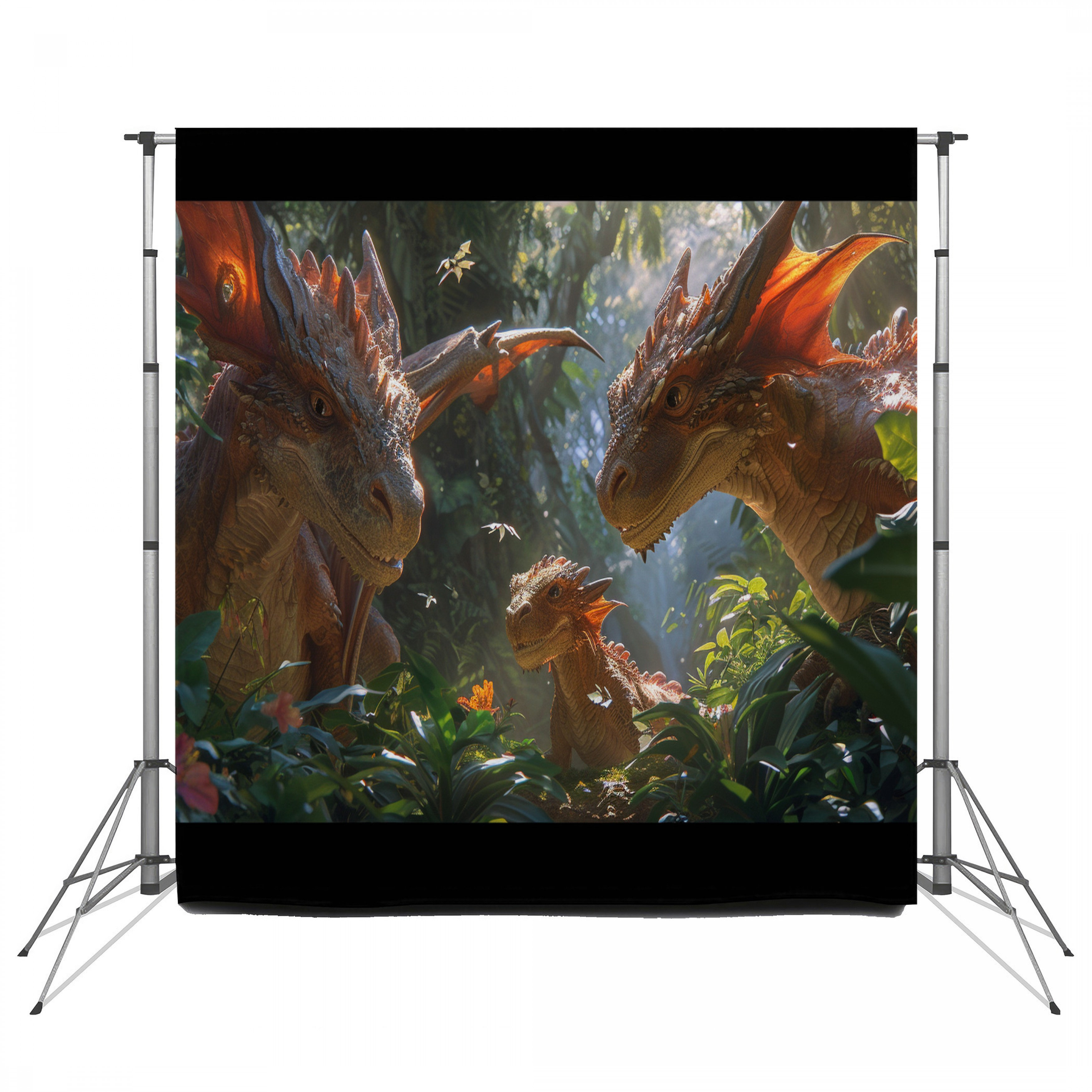 Vision Setting Backdrop VisionDecor Dragons Backdrop Fantasy Large Whimsical Photo Backdrop ...