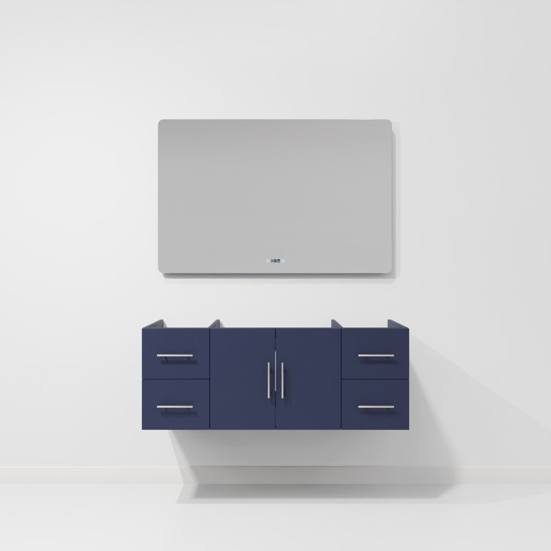 Meuble-lavabo simple l 48 po x P 22 po Geneva, Marine