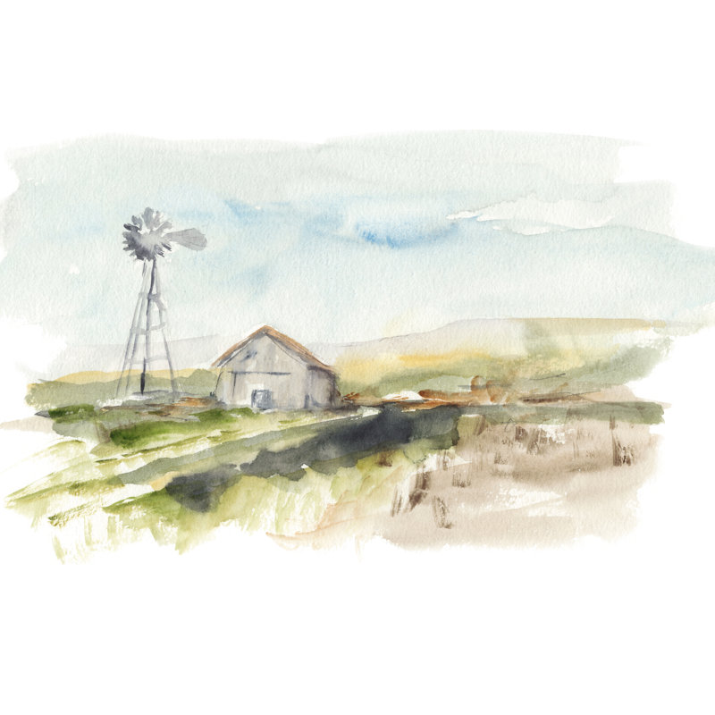 Rurale plein air II, H 12 po x l 18 po x l 1 po