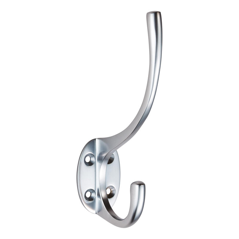 Bettie Metal Wall Wall Hook, Satin Chrome