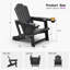 Fauteuil Adirondack d'extérieur mauve Hdpe avec siège surdimensionné 24,6 po-123326220