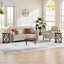 Ensemble de 2 tables de bout en bois manufacturé et en métal H 23,62 po Brookview-351479078