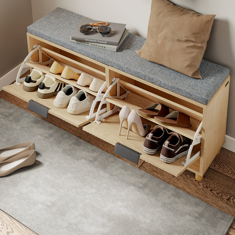 8 Pair Shoe Storage Bench