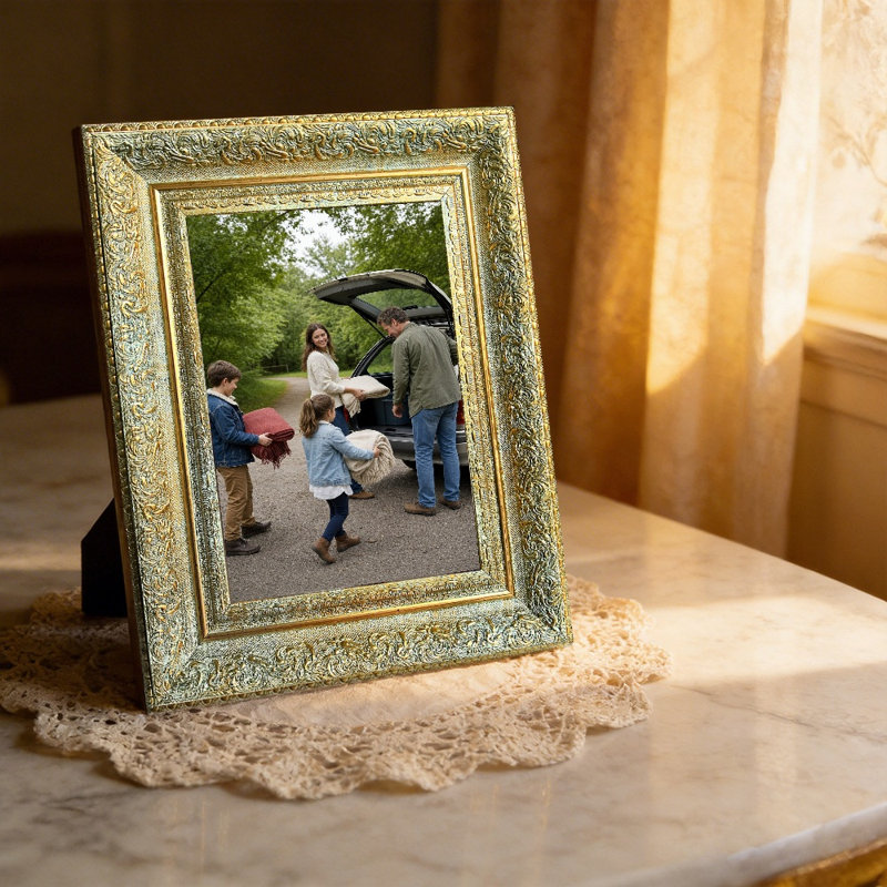 Cadre photo 8 po x 10 po or antique 3 pièces pour les cadeaux de la fête des Mères, Antique Gold, 3, 8" W x 10" H