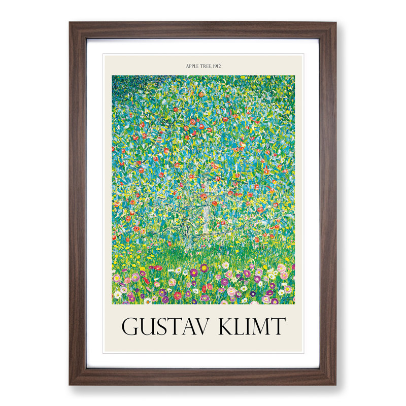 Apple Tree by Gustav Klimt - Framed Print, Walnut, 65cm H x 48cm W x 2cm D