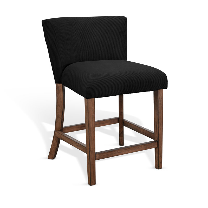 Tabouret de comptoir Red Barrel Studio® Gibson, Noir