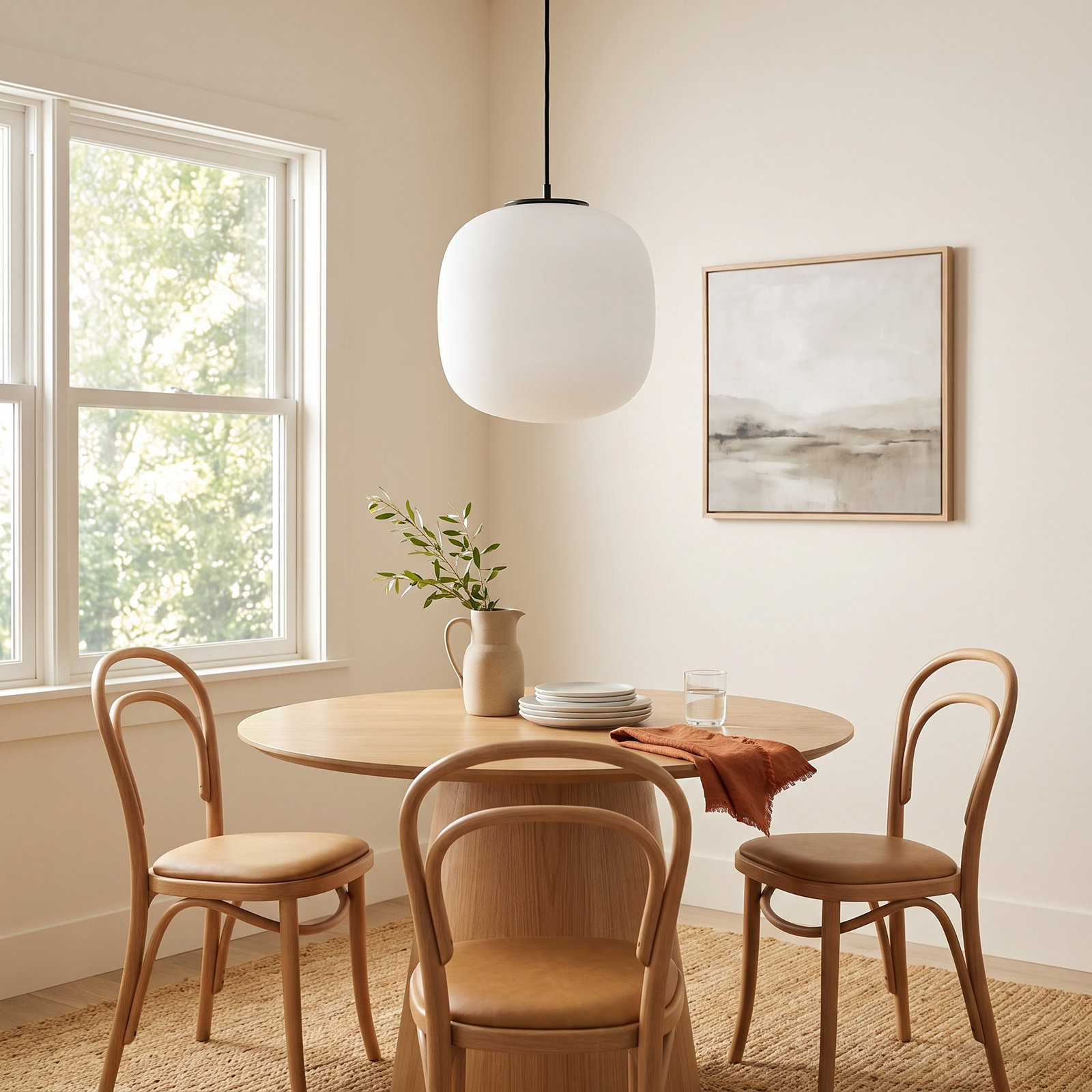 Midwinter Dimmable 1 - Light Pendant, 14" H x 12" W x 12" D