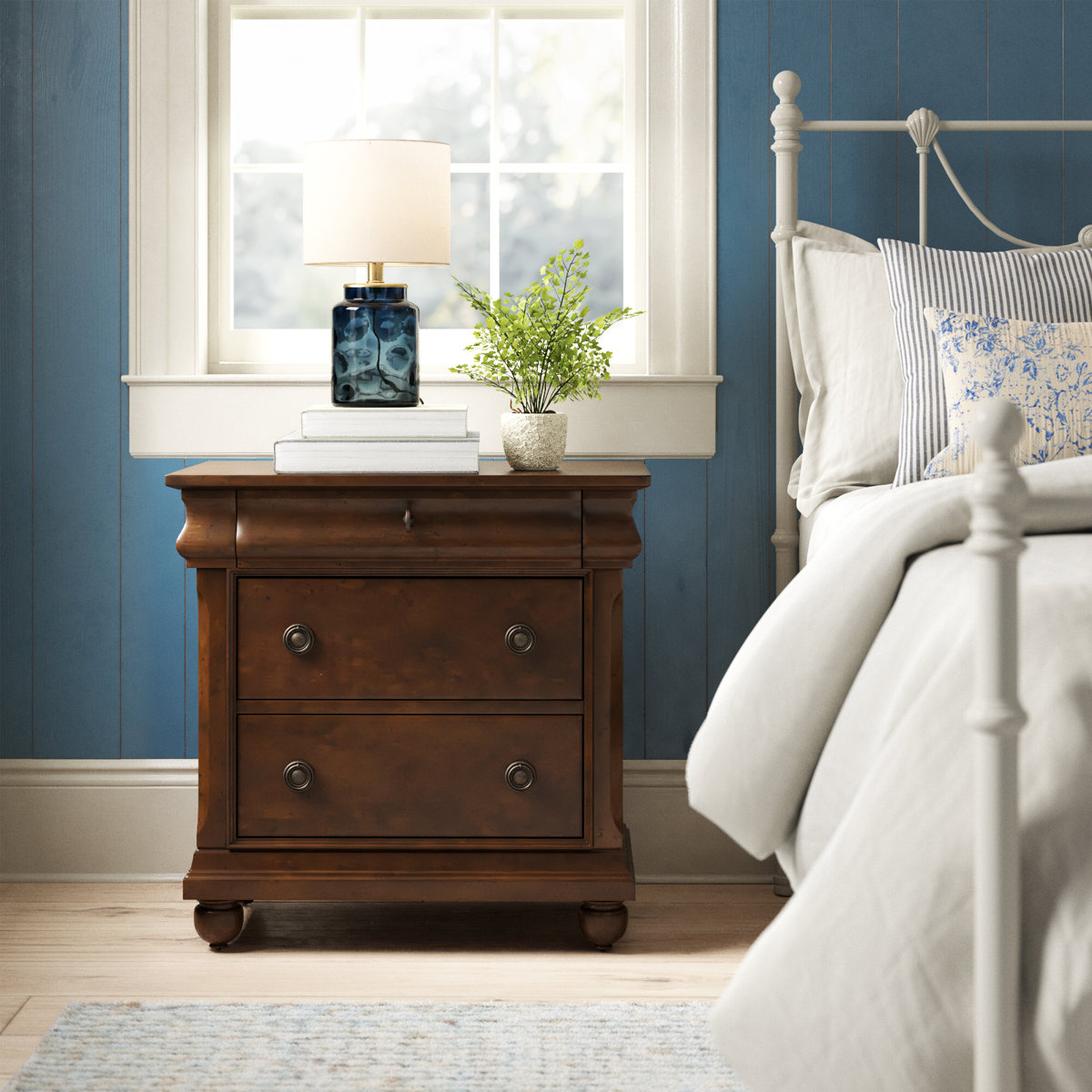 Lenny 3 Drawer Nightstand