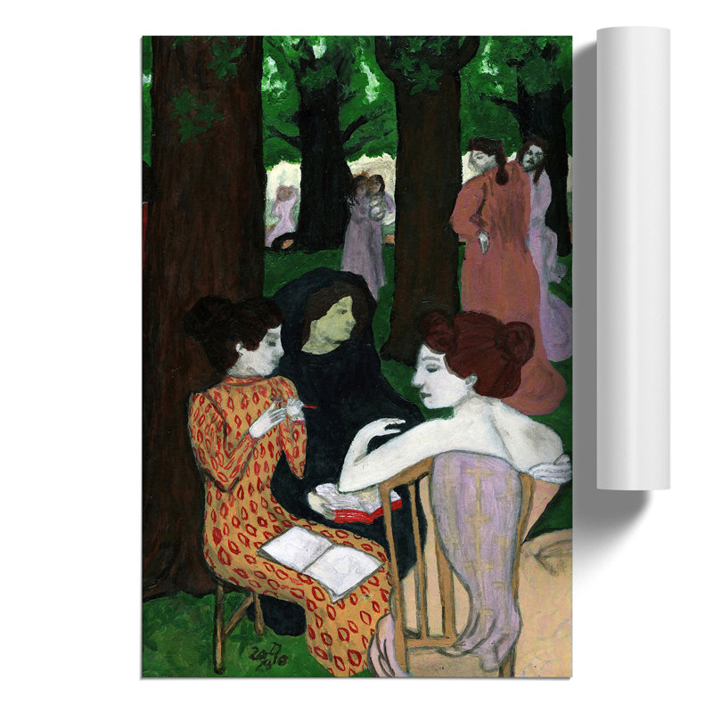 The Muses by Maurice Denis - No Frame Painting, 59cm H x 42cm W x 0.1cm D