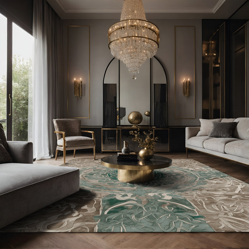 Tapis gris soyeux et moelleux, Tapis de couloir 2 pi x 4 pi