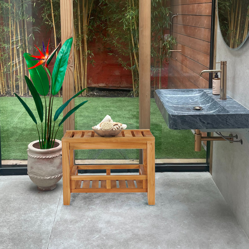 Hammond 24'' W Teak Shower Bench