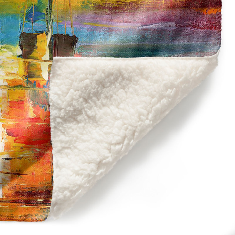Couverture sherpa doux playa del sol, l 68 po x L 80 po
