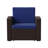 Alderman Faux Rattan Chair with All-Weather Cushion-714059138