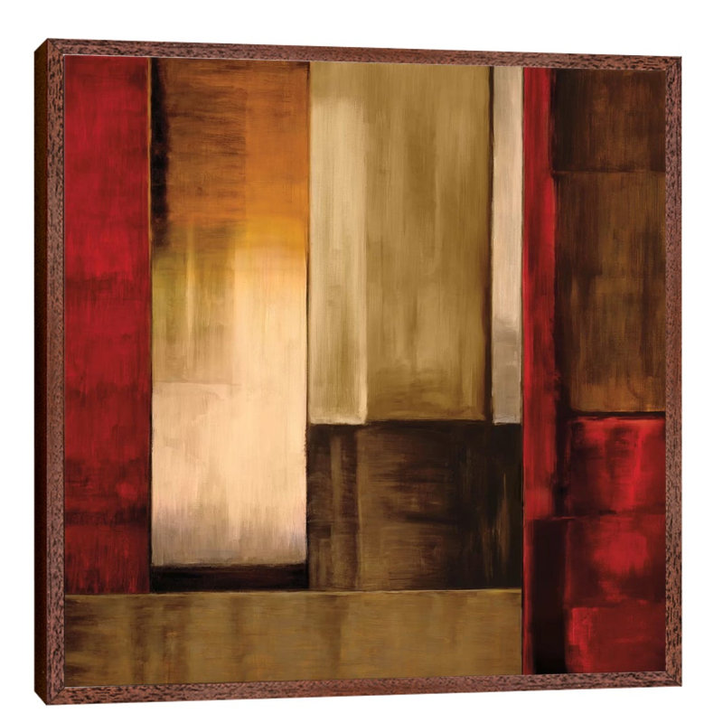 Crossover I by Aaron Summers - Single Picture Frame Painting on Canvas, Brown Framed, 45.72 cm H x 45.72 cm W