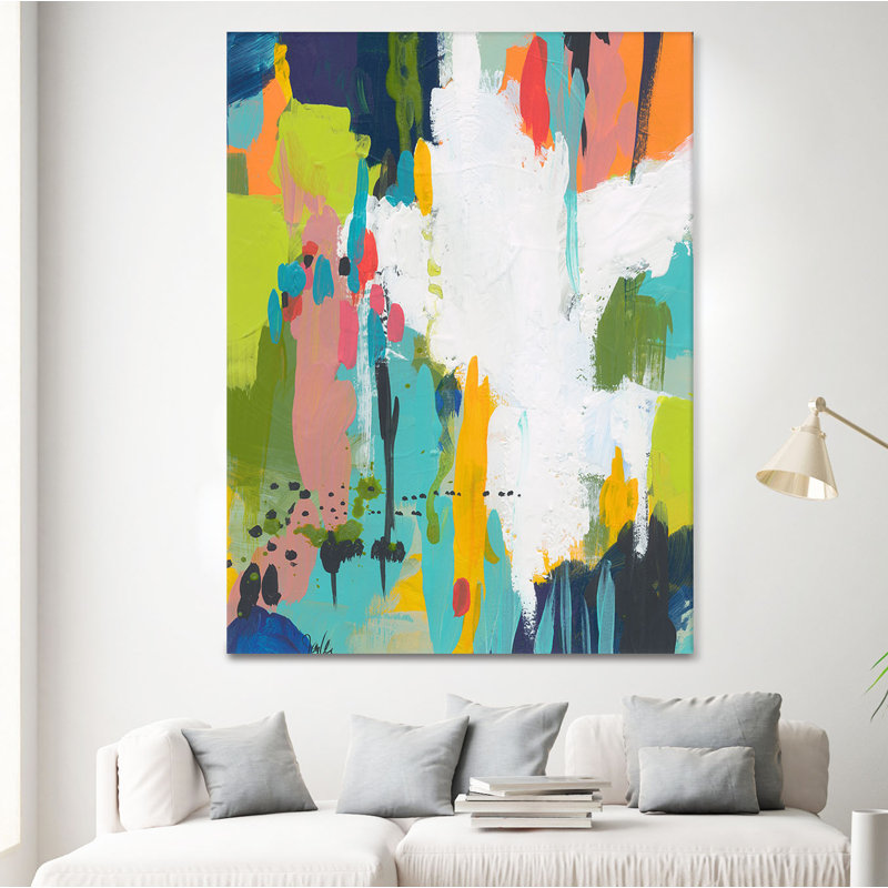 «Summer Field» par Jan Weiss, reproduction d'art sur toile tendue