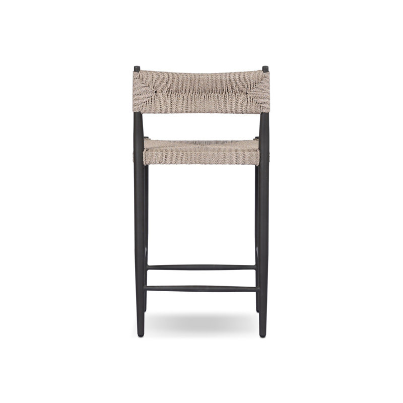 Lomas Outdoor Metal Stool-Bronze-Counter, 26"