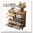 Wooden Accent Chest With 6 Drawers, Rustic Multicolor Carved Storage Dresser For Bedroom, Living Room, Farmhouse Style Decor