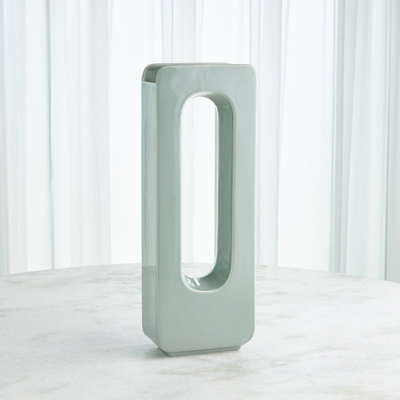 Handmade Ceramic Table Vase, 22" H x 8" W x 4" D