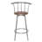Bar Stools Brown Steel